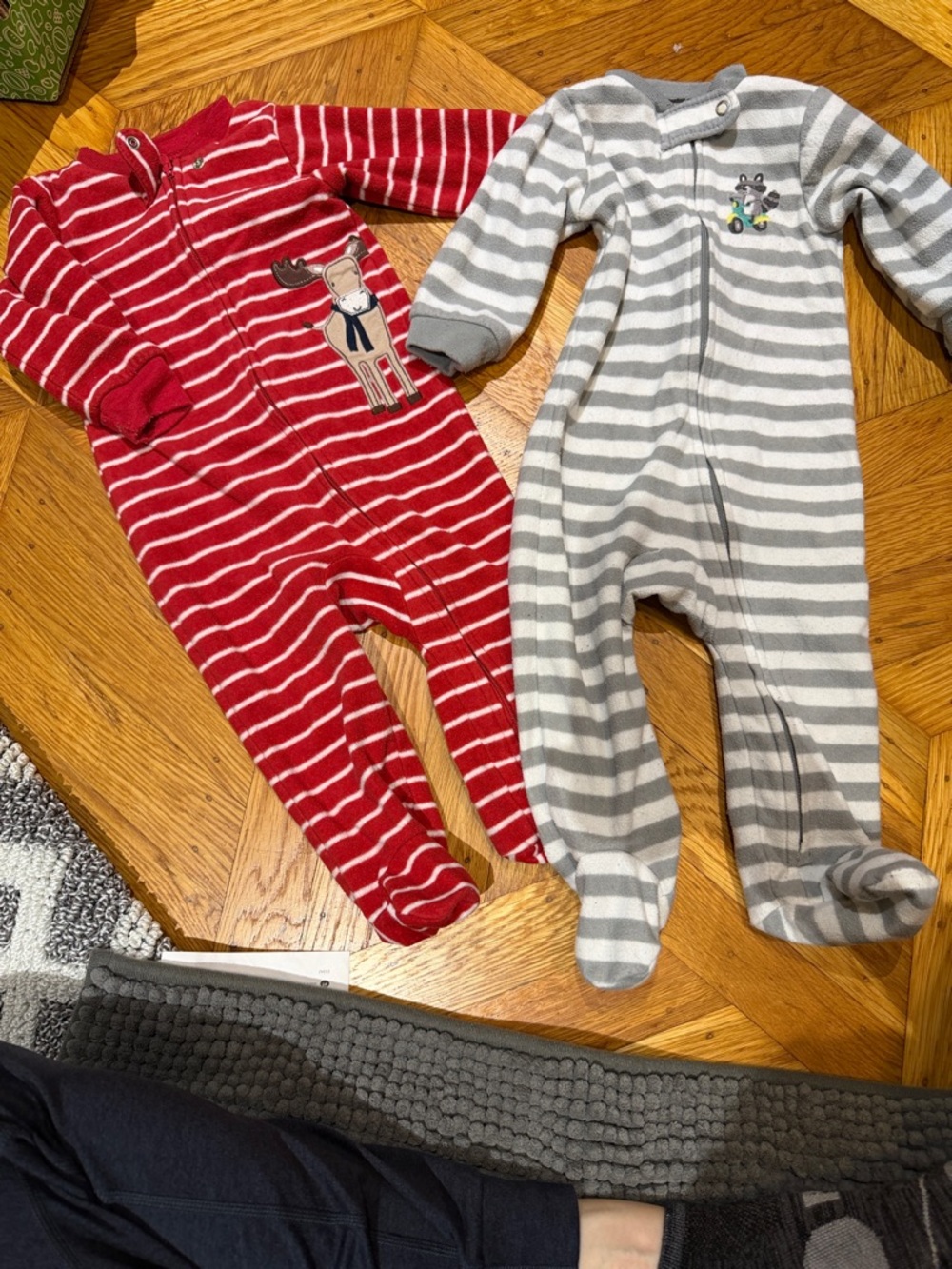 Carter’s fleece onesie pajamas